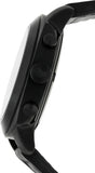 Emporio Armani Sportivo Chronograph Black Dial Black Leather Strap Watch for Men - AR6061