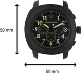 Emporio Armani Sportivo Chronograph Black Dial Black Leather Strap Watch for Men - AR6061