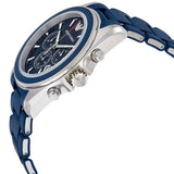Emporio Armani Sigma Chronograph Blue Dial Blue Silicone Strap Watch for Men - AR6068