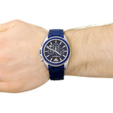 Emporio Armani Sigma Chronograph Blue Dial Blue Silicone Strap Watch for Men - AR6068