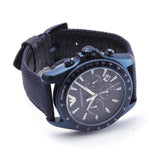Emporio Armani Sportivo Chronograph Blue Dial Blue Nylon Strap Watch for Men - AR6132