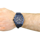 Emporio Armani Sportivo Chronograph Blue Dial Blue Nylon Strap Watch for Men - AR6132