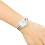 Emporio Armani Chiara Mother of Pearl Dial White Leather Strap Watch for Women - AR7353