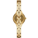 Emporio Armani Chiara Silver Dial Gold Steel Strap Watch for Women - AR7363