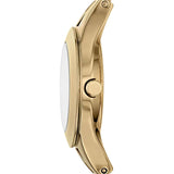 Emporio Armani Chiara Silver Dial Gold Steel Strap Watch for Women - AR7363