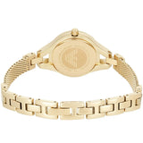Emporio Armani Chiara Silver Dial Gold Steel Strap Watch for Women - AR7363