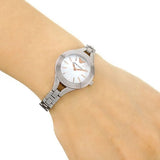 Emporio Armani Chiara Mother of Pearl Dial Silver Steel Strap Watch for Women - AR7425