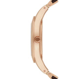 Emporio Armani Chiara Silver Dial Brown Leather Strap Watch for Women - AR7431