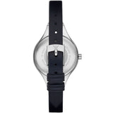 Emporio Armani Chiara Two Tone Dial Black Leahter Strap Watch for Women  - AR7436
