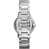 Emporio Armani Classic Quartz Black Dial Silver Steel Strap Watch For Men - AR9107