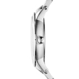 Emporio Armani Classic Quartz Black Dial Silver Steel Strap Watch For Men - AR9107