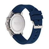 Hugo Boss Professional Chronograph Blue Dial Blue Silicone Strap Watch for Men - 1513526
