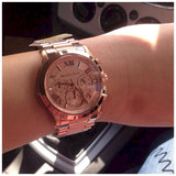 Michael Kors Cooper Rose Gold Rose Gold Steel Strap Watch for Women - MK6275