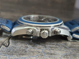 Emporio Armani Sigma Chronograph Blue Dial Blue Silicone Strap Watch for Men - AR6068