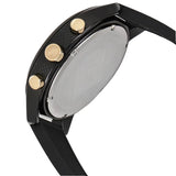 Lacoste 12.12 Chronograph Black Dial Black Silicon Strap Watch for Men - 2011012