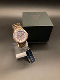 Guess Madison Diamonds White Dial Rose Gold Steel Strap Watch for Women - W0637L3