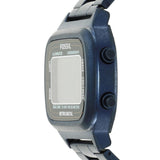 Fossil Retro Analog-Digital Black Dial Blue Steel Strap Watch for Men - FS5896