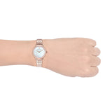 Emporio Armani Modern Mother of Pearl White Dial Rose Gold Steel Strap Watch for Women - AR11158