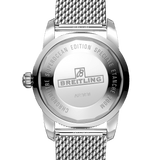 Breitling Superocean Heritage B20 Automatic 46 Black Dial Silver Mesh Bracelet Watch for Men - AB2020121B1A1