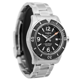 Breitling Superocean Automatic 44mm Black Dial Silver Steel Strap Watch for Men - A17367D71B1A1