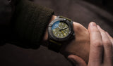 Breitling Avenger Automatic GMT 45 Night Mission Green Dial Green Nylon Strap Watch for Men - V323952A1L1X1