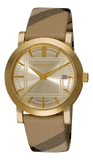 Burberry Heritage Silver Dial Leather Strap Watch for Women - BU1398