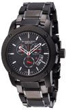 Burberry Sport Chronograph Black Dial Black Steel Strap Watch for Men - BU7703