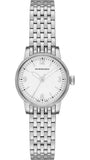 Burberry Utilitarian White Dial Silver Steel Strap Watch for Women - BU7856