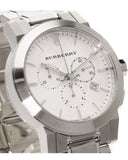 Burberry The City Silver Dial Silver Steel Strap Watch for Men - BU9900