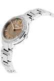 Fossil Virginia Taupe Dial Silver Steel Strap Watch for Women - ES4147