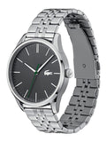 Lacoste Vienna Gray Dial Gray Steel Strap Watch for Men - 2011073T