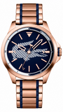 Lacoste Capbreton Blue Dial Two Tone Steel Strap Watch for Women - 2010963