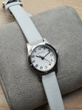 Marc Jacobs Henry Dinky White Dial White Leather Strap Watch for Women - MBM1234
