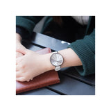 Calvin Klein Equal White Dial White Leather Strap Watch for Women - K3E231L6
