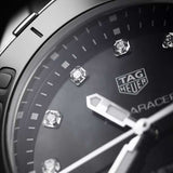 Tag Heuer Aquaracer Quartz Mother of Pearl Black Dial Black NATO Strap Watch for Women - WAY131M.FT6092