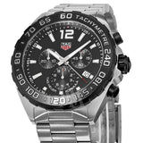Tag Heuer Formula 1 Chronograph Black Dial Silver Steel Strap Watch for Men - CAZ1010.BA0842