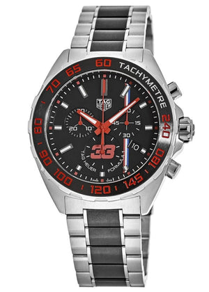 Tag Heuer Formula 1 Max Verstappen Limited Edition Grey Dial Two Tone Steel Strap Watch for Men - CAZ101U.BA0843