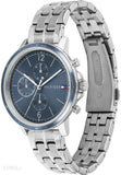 Tommy Hilfiger Casual Quartz Blue Dial Silver Steel Strap Watch For Women - 1782188