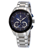 Maserati Traguardo Chronograph 45mm Blue Dial Stainless Steel Watch For Men - R8873612014