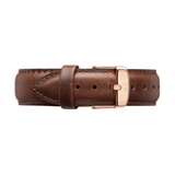 Daniel Wellington Classic Bristol White Dial Brown Leather Strap Watch For Men - DW00100009