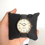 Coach Slim Easton White Dial Black Leather Strap Watch for Women - 14502683