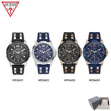 Guess Oasis Blue Dial Two Tone Steel Strap Watch for Men - W0366G6