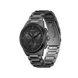 Hugo Boss Talent Black Ceramic Dial Black Steel Strap Watch for Men - 1513581