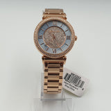 Michael Kors Kerry Mother of Pearl Dial Rose Gold Steel Strap Watch for Women - MK3333