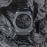 D1 Milano Ultra Thin Two Tone Black Steel Strap Watch for Men - D1-UTBJ31