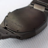 D1 Milano Ultra Thin Black Dial Gray Steel Strap Watch for Men - D1-UTBJ15
