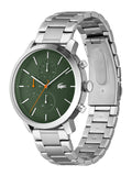 Lacoste Replay Green Dial Silver Steel Strap Watch for Men - 2011178