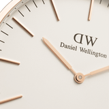Daniel Wellington Classic York White Dial Brown Leather Strap Watch For Men - DW00100011