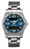 Breitling Aerospace Evo Blue Dial Silver Steel Strap Watch for Men - E79363101C1E1
