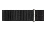 Daniel Wellington Classic Petite Cornwall White Dial Black NATO Strap Watch For Women - DW00100254